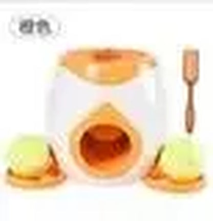 Pet Interactive Toy Tennis Ball Launcher 2 in 1 Automatic Throwing Device Training Reward Machine Pet Fun Feeder Interactive Toy