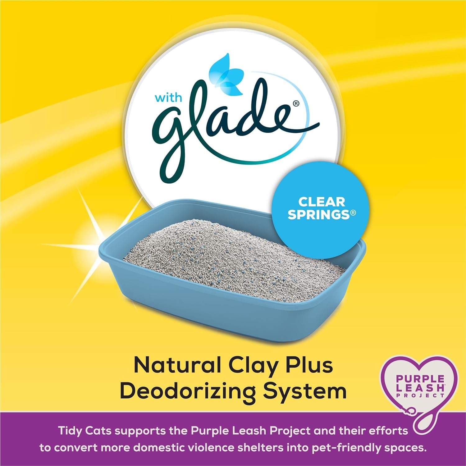 Purina  with Glade Tough Odor Solutions Clear Springs Clumping Cat Litter