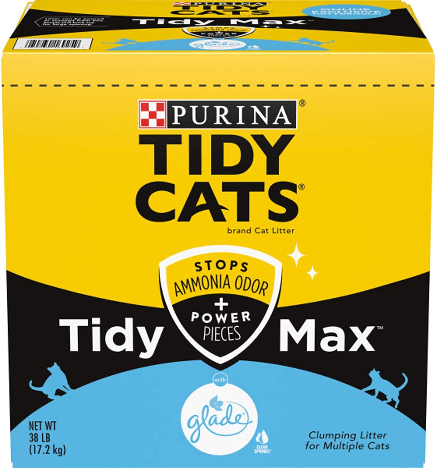 Purina  with Glade Tough Odor Solutions Clear Springs Clumping Cat Litter